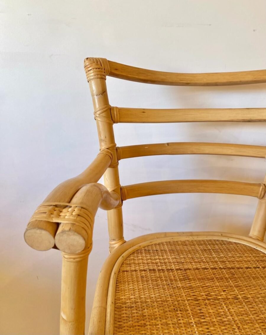 Banqueta giratoria rattan